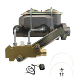 Universal 1-1/8'' Bore Master Cylinder w/Left Mount Proportioning Valve Kit, Disc/Disc
