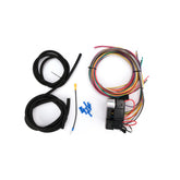 10 Circuit Basic Wire Harness Fuse Box Street Hot Rat Rod Wiring Car Truck 12V