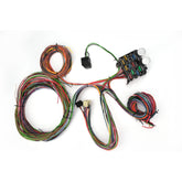 12 Circuit New Style XL Wire Braided Shield Universal Wire Harness 14 Fuse 12V