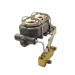 Universal 1-1/8'' Bore Master Cylinder w/Left Mount Proportioning Valve Kit, Disc/Disc