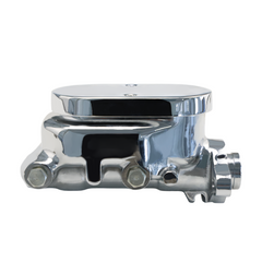 GM Universal Cast Aluminum Master Cylinder 1" Bore; 3/8" Ports on Both Sides Chrome Smooth Top