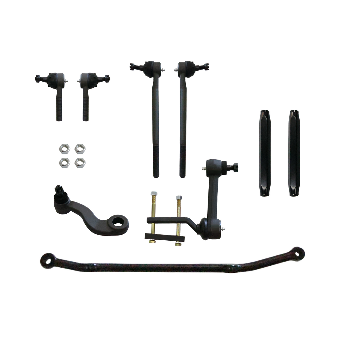 1958-1964 Chevy Complete Steering Linkage Kit, Aluminum Billet Adjusting Sleeve