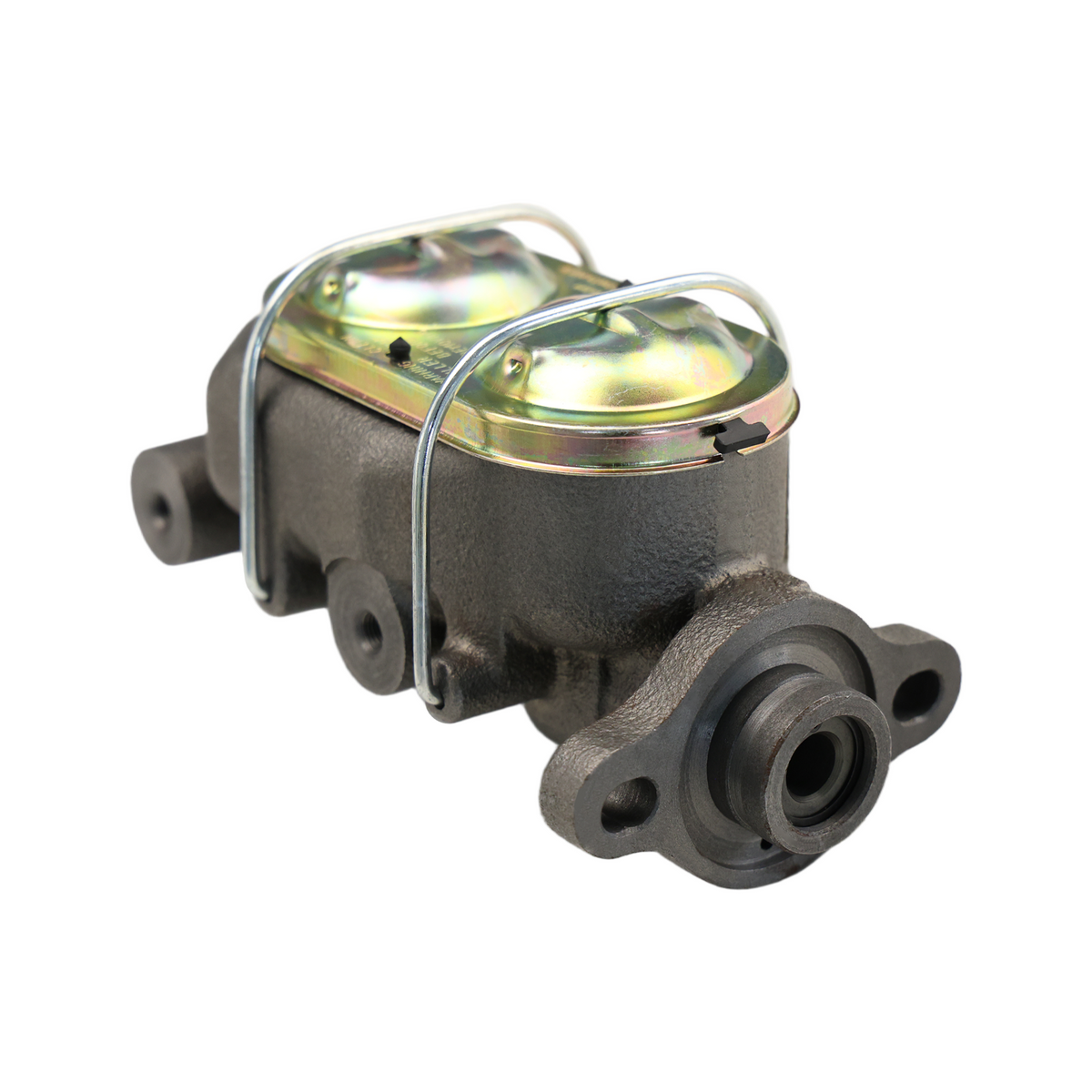 GM Universal Cast Iron Master Cylinder 1" Bore，9/16" & 1/2" Ports on Both Sides Raw