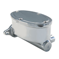 Universal Fits Cast Aluminum Oval Tandem Master Cylinder 1-1/8" Bore,9/16" & 1/2" Ports