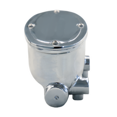 Universal Fits Cast Aluminum Oval Tandem Master Cylinder 1-1/8" Bore,9/16" & 1/2" Ports
