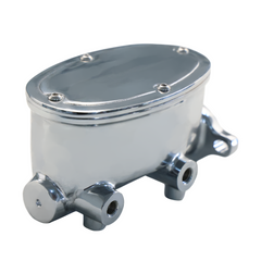 Universal Fits Cast Aluminum Oval Tandem Master Cylinder 1-1/8" Bore,9/16" & 1/2" Ports