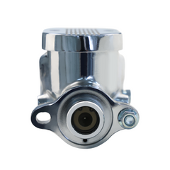 GM Universal Cast Aluminum Master Cylinder 1" Bore; 3/8" Ports on Both Sides Chrome, Finned Top