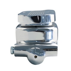 GM Universal Cast Aluminum Master Cylinder 1" Bore; 3/8" Ports on Both Sides Chrome, Finned Top