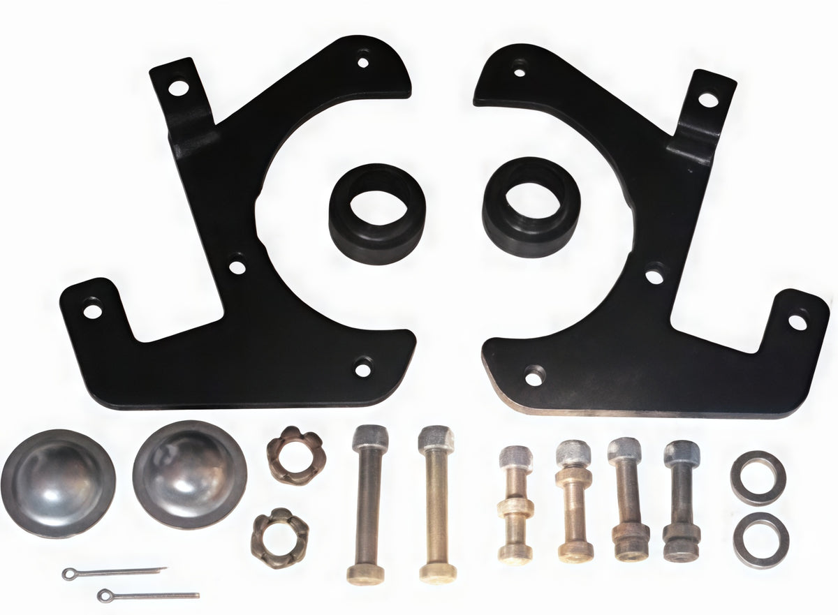 1949-54 Chevy Car Caliper Bracket， Stock Spindle， W/LG. GM Calipers