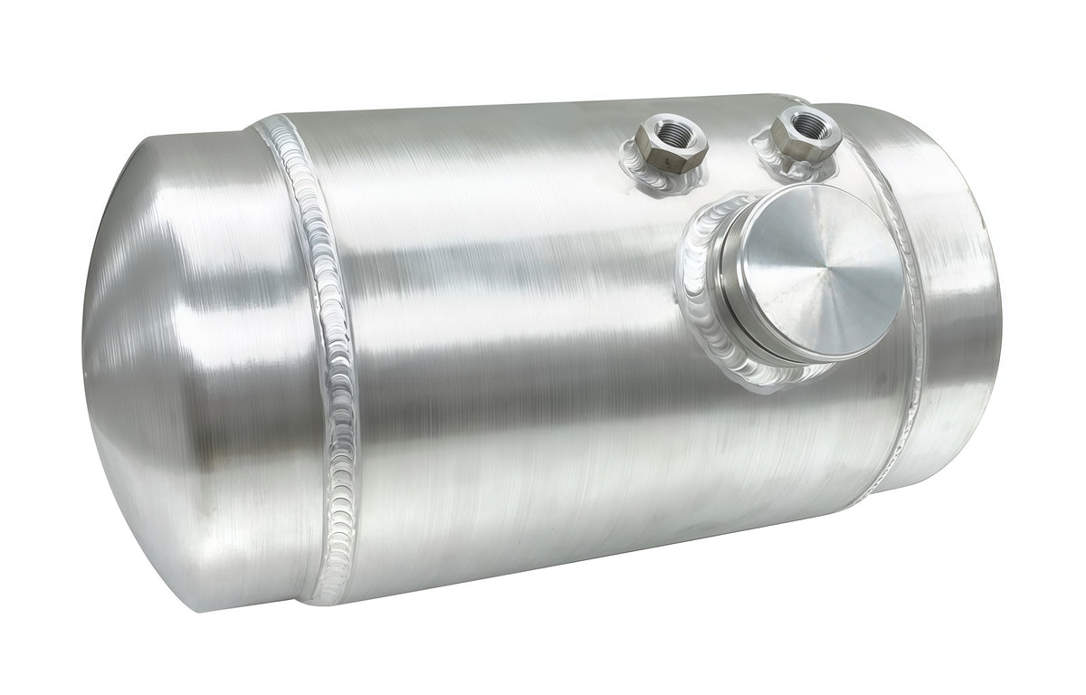 3.5 Gallon Round Spun Aluminum Fuel Tank， 8＂ x16＂