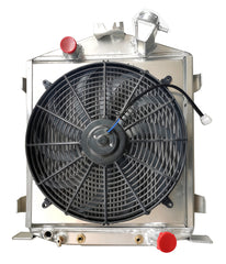 1932 Ford Street/Rat Rod Aluminum Radiator Lo Boy Low Boy Chopped Chevy Motor Chevy Engine  w/ Fan &  shroud