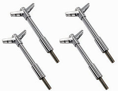 Steel Wing Nut For Valve Cover， 4＂ Long， Chrome， Set of 4