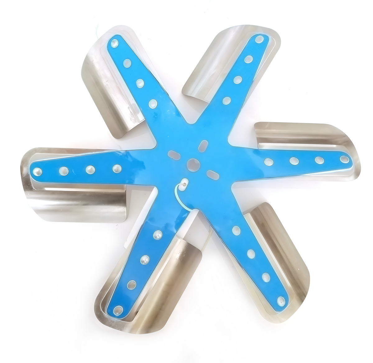 Flex Fan， Stainless Blades， Silver