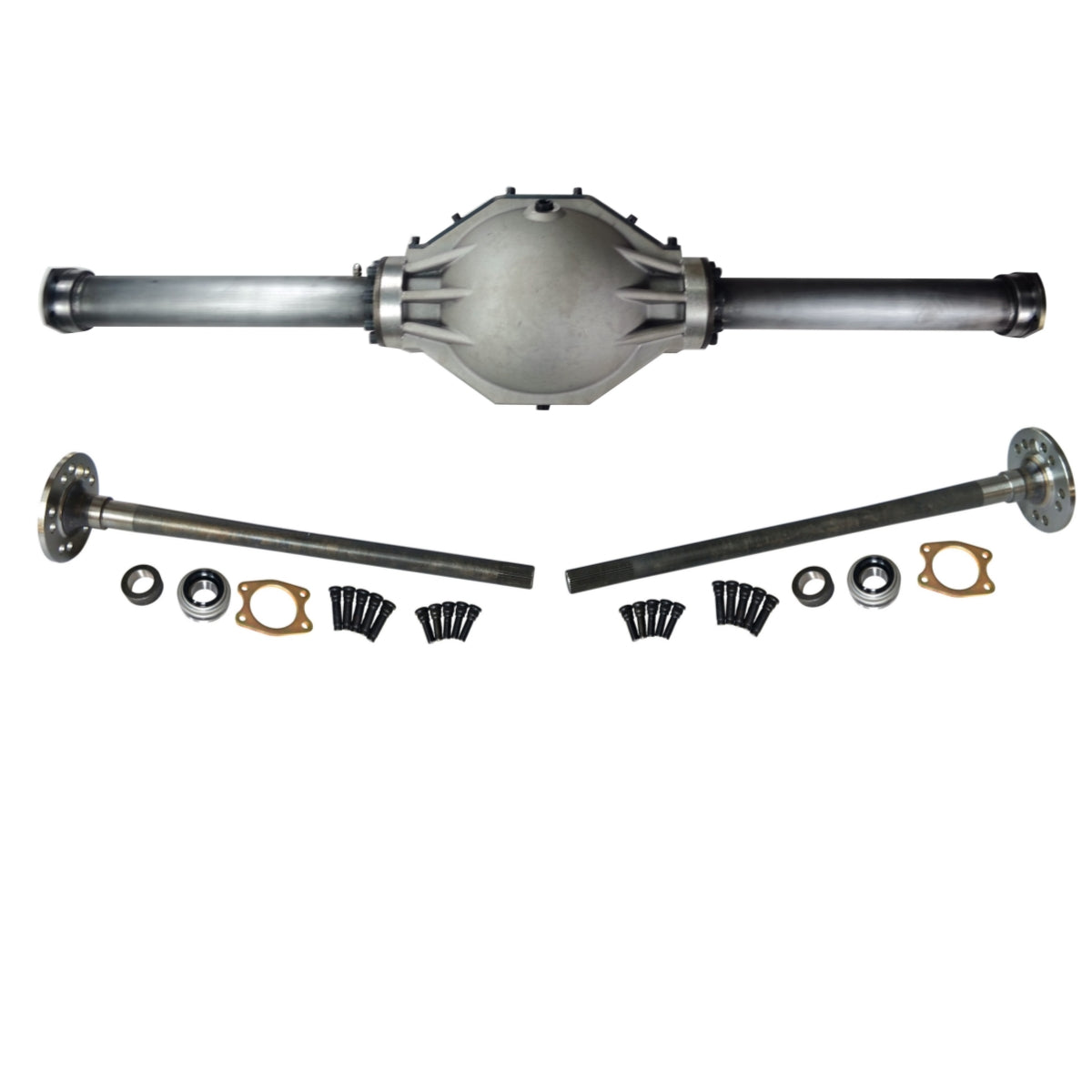 Universal Ford 9＂ Performance Crate Rearend w/ Axles，Aluminum Housing Center，52＂/53＂/54＂/55＂/56＂/57＂/58＂/59＂/60＂/61＂/62＂/63＂/64＂