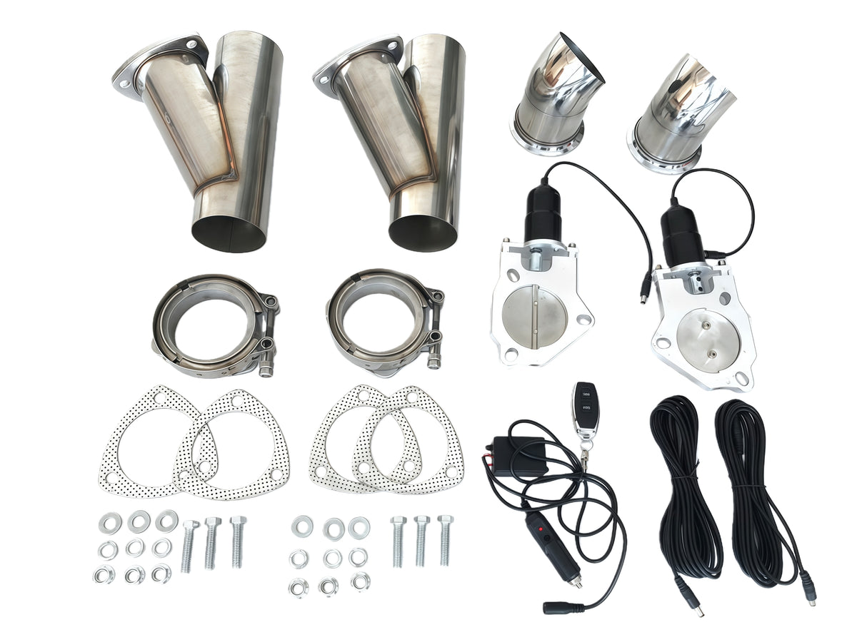 Electric Exhaust Cutout Kit Stainless Steel