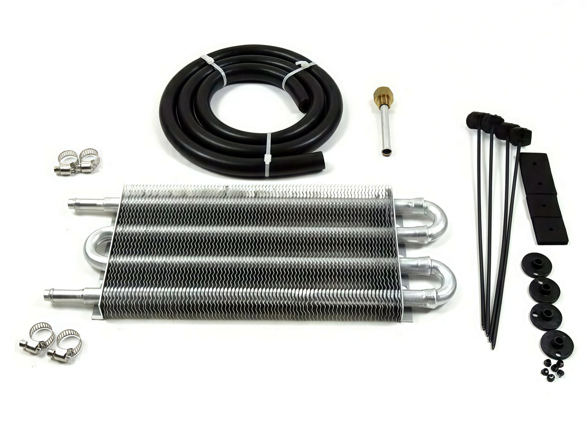 Universal Aluminum Remote Transmission Oil Cooler Kit