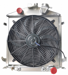 1928-31 Ford Model A Street/Rat Rod Radiator Chevy V8 w/ Fan &  shroud