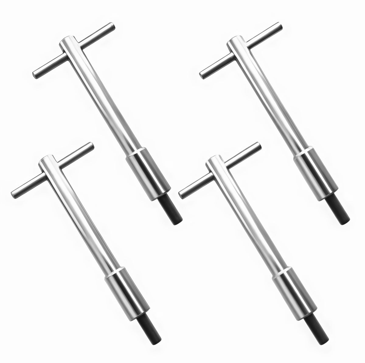 Aluminum T-Style Wing Nuts For Valve Cover，1/4＂-20 Thread， Set of 4