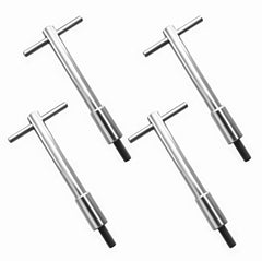 Aluminum T-Style Wing Nuts For Valve Cover，1/4＂-20 Thread， Set of 4