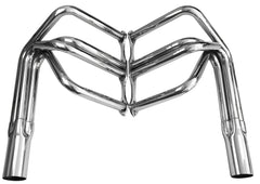 Universal Fit Small Block Chevy Roadster Long Tube Headers， Round Port