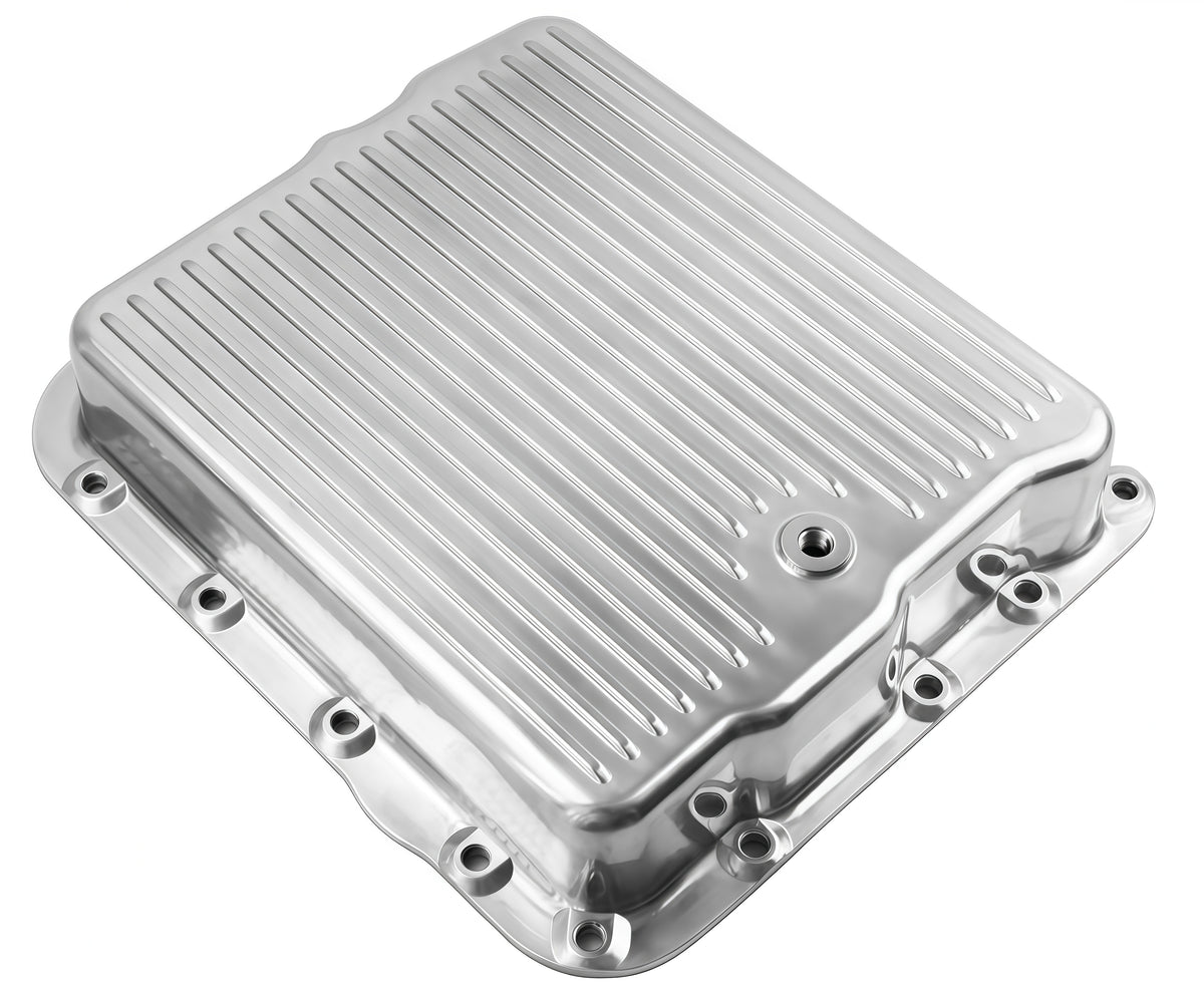 Aluminum GM Turbo 700R4 & 4L60 Finned  Transmission Pan