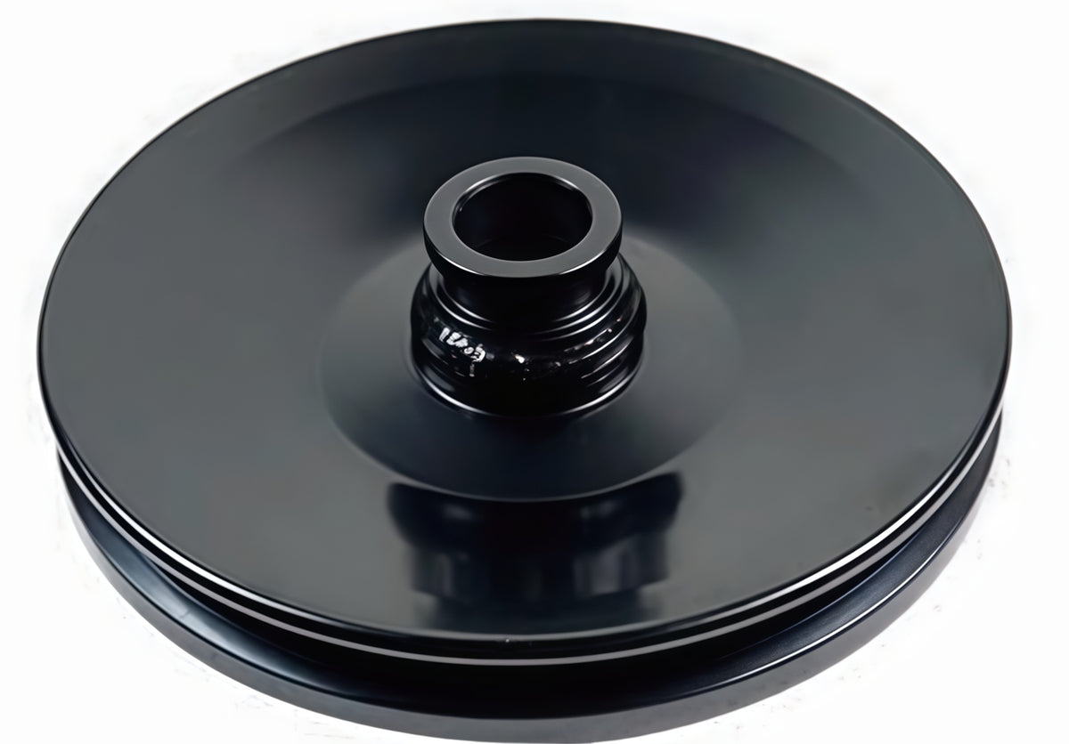 Steel GM Single/Double Groove Power Steering Pump Pulley Key Way SBC BBC Chevy 350 454