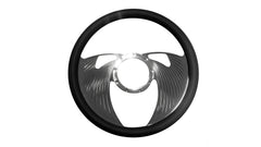 14＂ Half Aluminum with Leather Wrap/Full Aluminum Billet Steering Wheel，9 Hole，Style 05