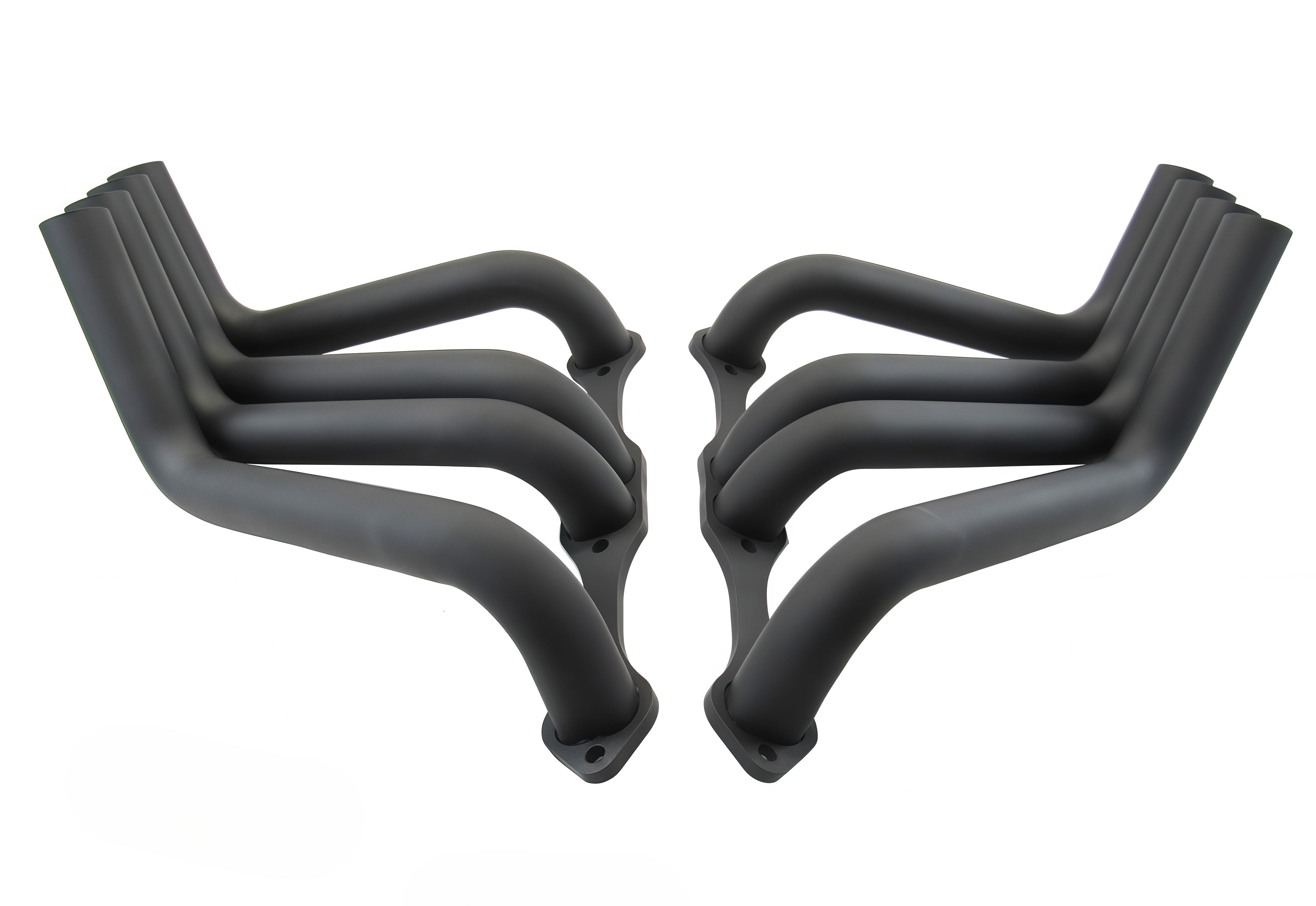 Bous Performance Black Zoomie Header For Chevy 327/350 Sprint Engines - H60006BK