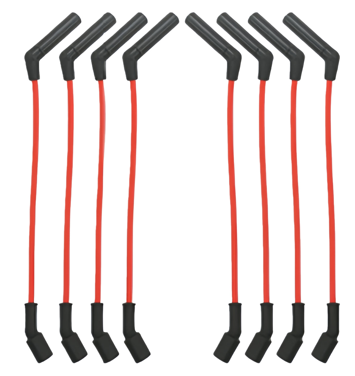 LS Car 8mm Spark Plug Wire Set， 9＂ Length， 135° Plug Boots