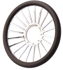 14＂ Billet Steering Wheel， “MOTORSPORT”，w/o Leather Wrap