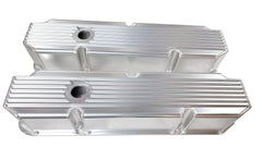 Small Block Chrysler Fabricated Aluminum Finned Valve Cover With Hole/Without Hole