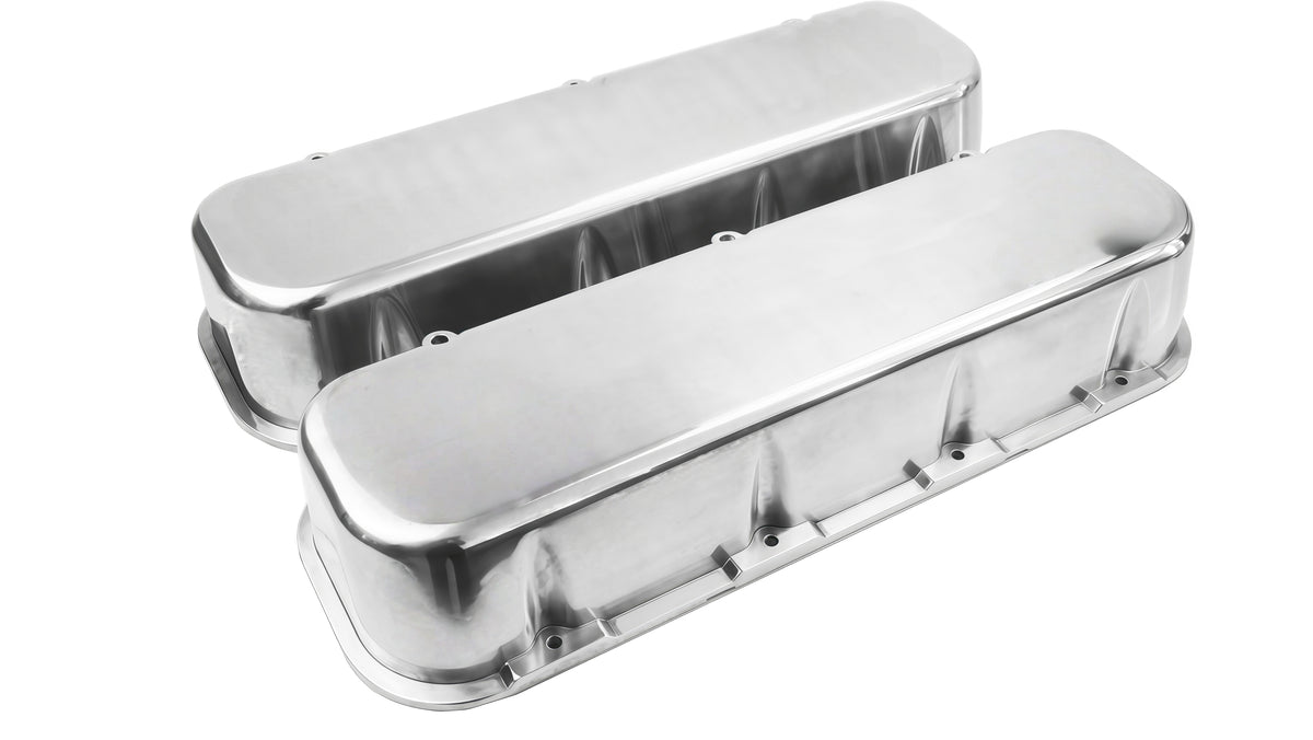 Tall Aluminum Smooth Valve Cover 1965-95 BBC 396-502 w/o Hole
