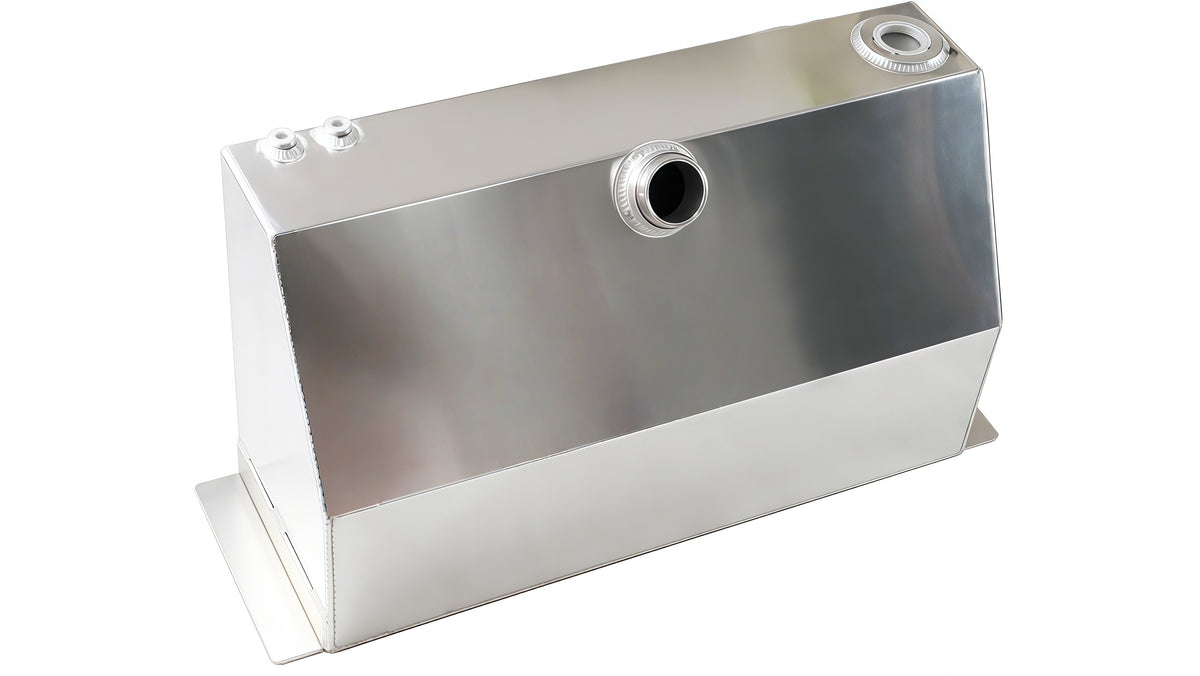 Universal Fabricated Aluminum Fuel Tank 16 Gallons Capacity                               L: 28“， W: 10“， H: 16“