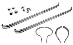 1932 Ford Front & Rear Chrome Steel Bumper Install Kit
