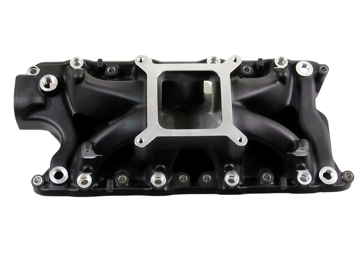 Ford SB 260-302W Windsor Shootout HiRise Injection Port Single Plane Intake Manifold， 3500-8000 RPM