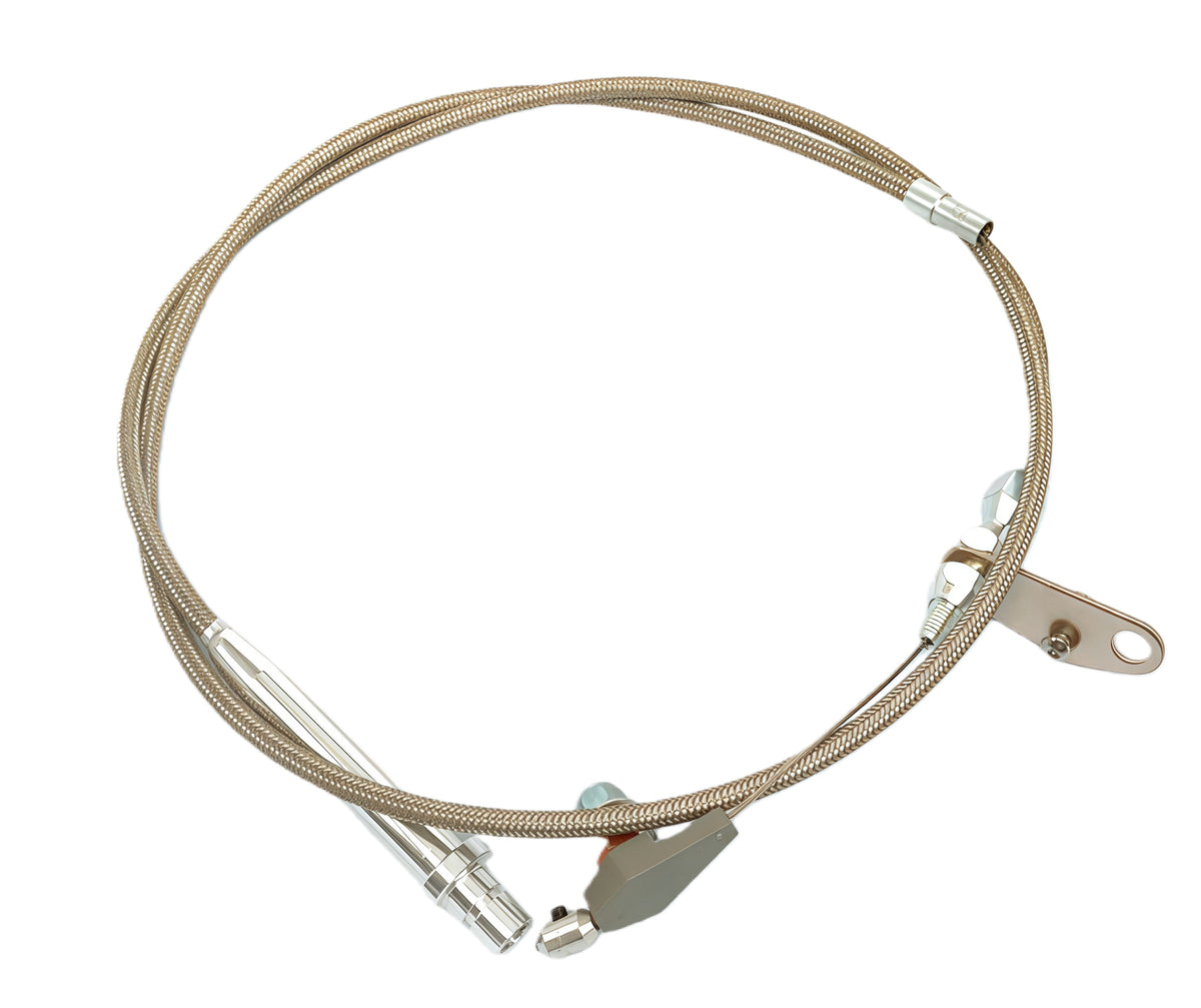 GM TH350 Stainless Steel Braided Kick Down Cables