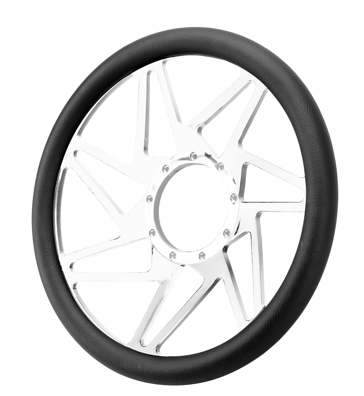 14＂ Billet Steering Wheel， ＂NINJA＂，w/o Leather Wrap