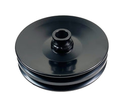 Steel GM Single/Double Groove Power Steering Pump Pulley Key Way SBC BBC Chevy 350 454