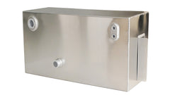 1955-59 Chevy Pickup Under Box Aluminum Fuel Tank， 15 Gallons，L: 28-3/8“， W: 16-5/8“， H: 9“.