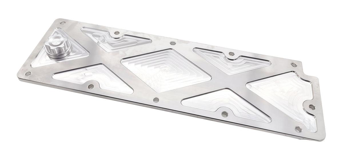 GM LS2 LS3 LS7 Trussed Aluminum Engine Valley Cover Oil Fill w/ Gasket