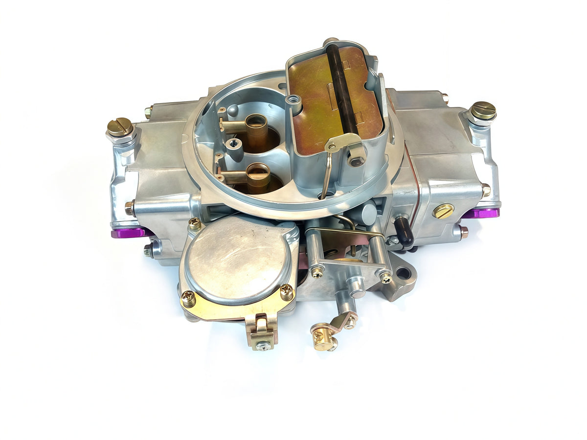 600 cfm 4 barrel vacuum secondary. 1.55 throttle blades