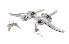 1932-1934 Ford Outside Handles Lock Door Handle w/ Keys,Chrome