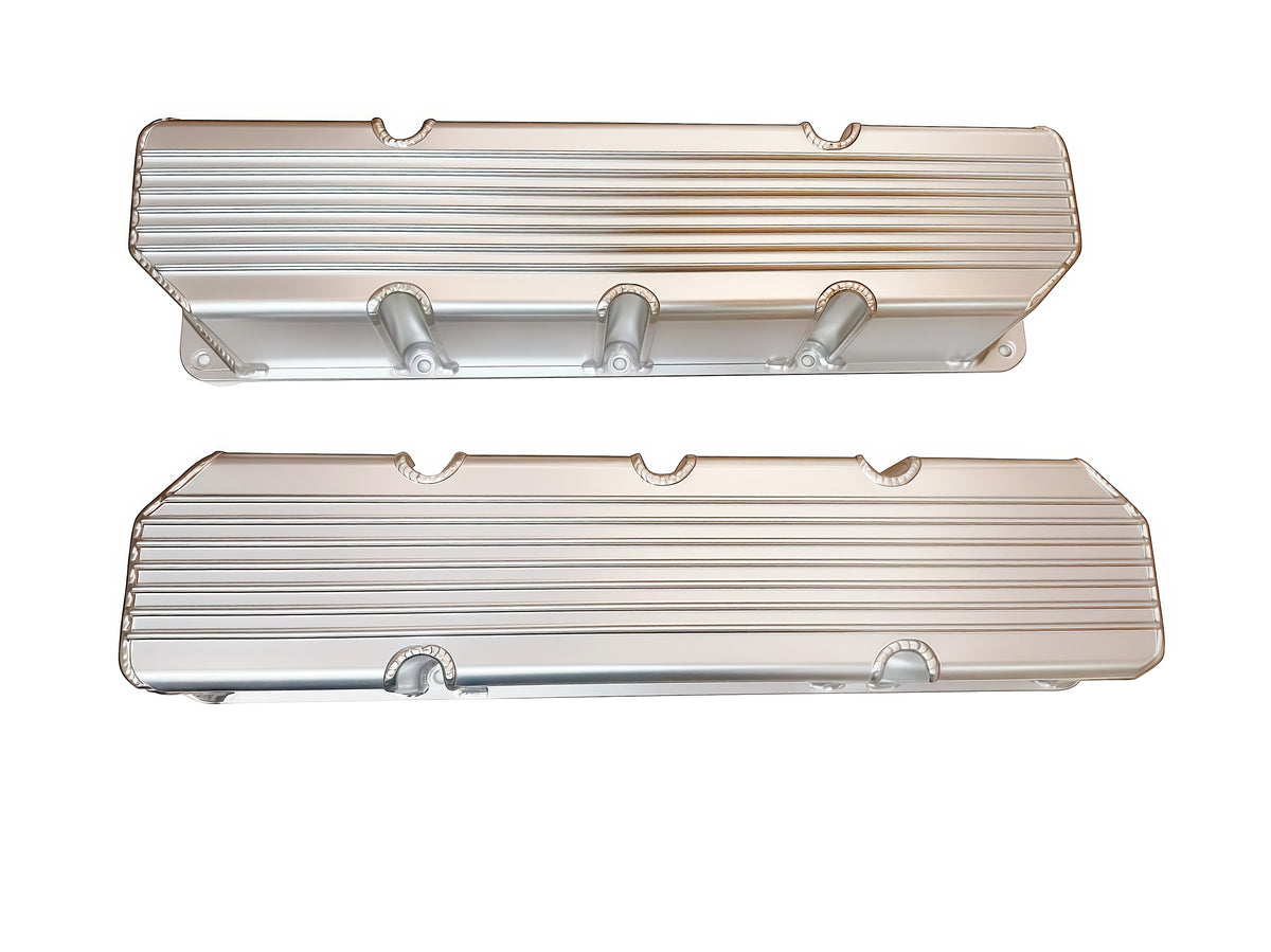 Jeep Fabricate Finned V8 304-401 Aluminum Valve Cover With Hole/Without Hole