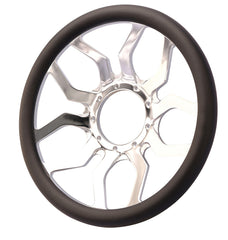 14＂ Billet Steering Wheel， ＂TREMOR＂，w/o Leather Wrap