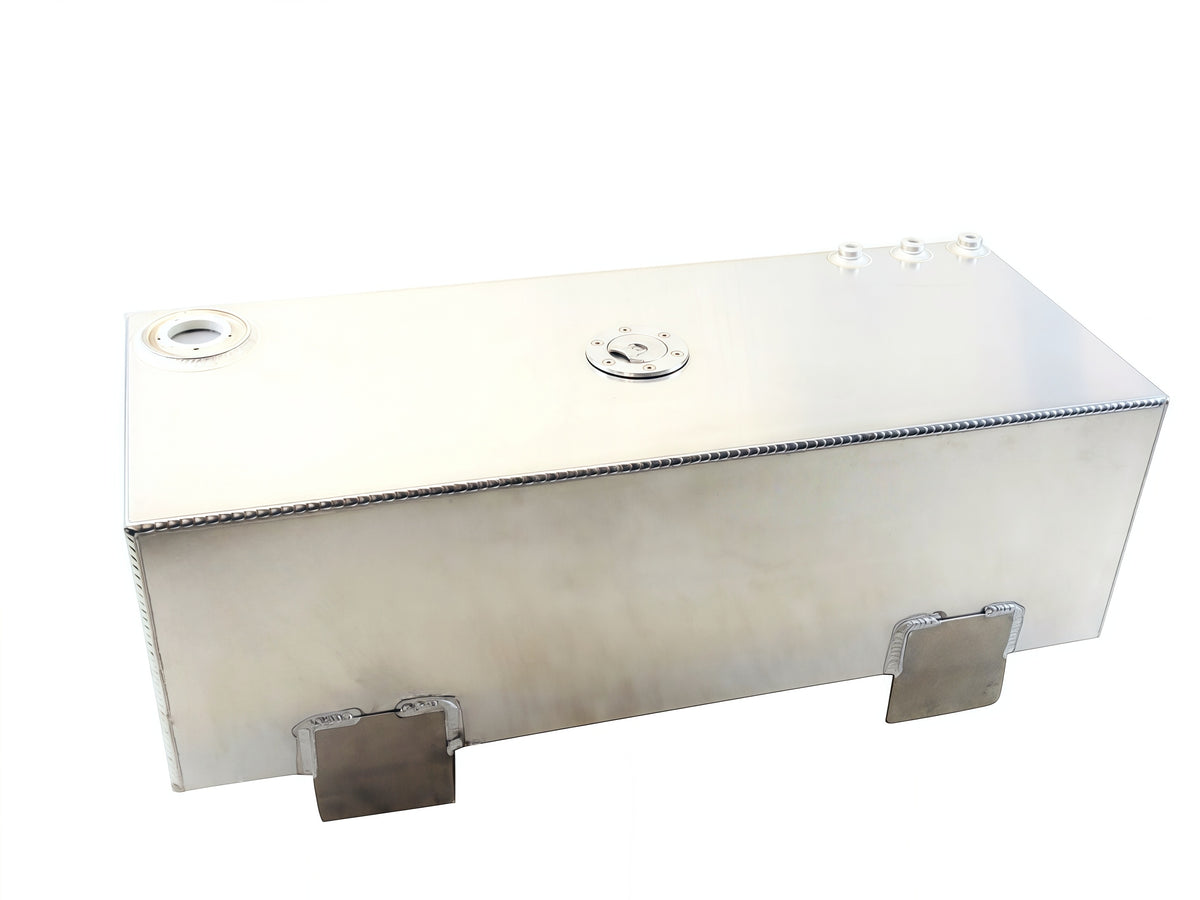 T-Bucket Aluminum Fuel Tank， 14 Gallon Capacity  for 1923 T-bucket kits with a 20“ pick-up box，L: 30-1/4“， W: 12-1/4“， H: 9-1/2“