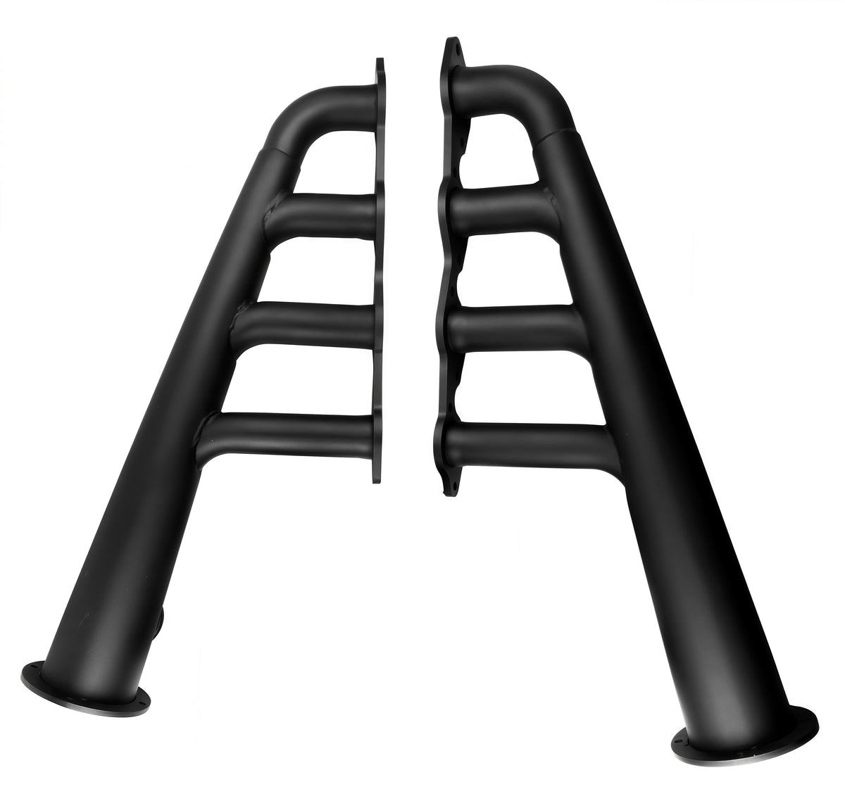 Circular Style Test Header Universal Fit Big Block Chevy 396-502 Lake Style Headers, Round Port ...