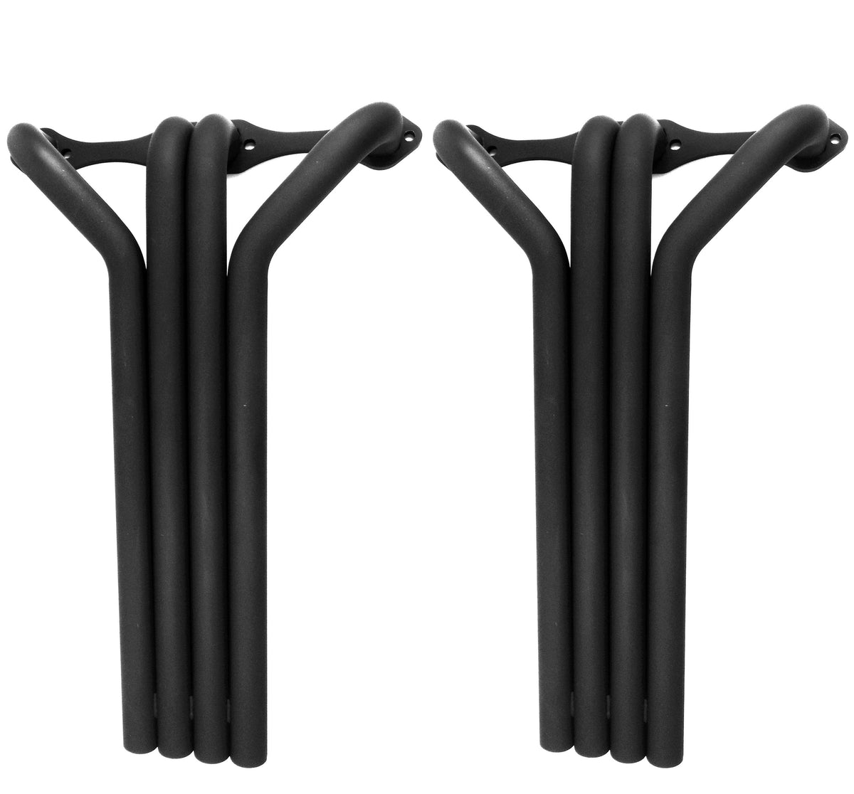 Small Block Chevy V8 Demo Derby Zoomie Headers w/o Collector， Square Port ，Black