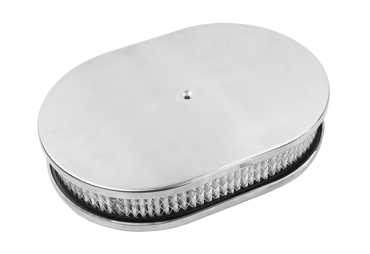 12＂ x 2＂ Oval Smooth Air Cleaner W/ Element