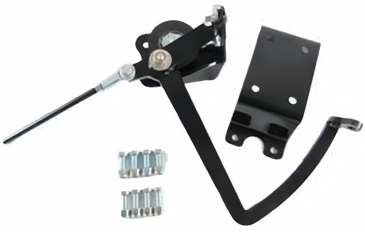 Universal Frame Mount Manual Brake Pedal Black