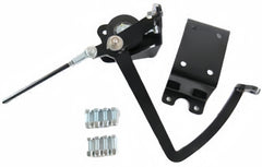 Universal Frame Mount Manual Brake Pedal Black